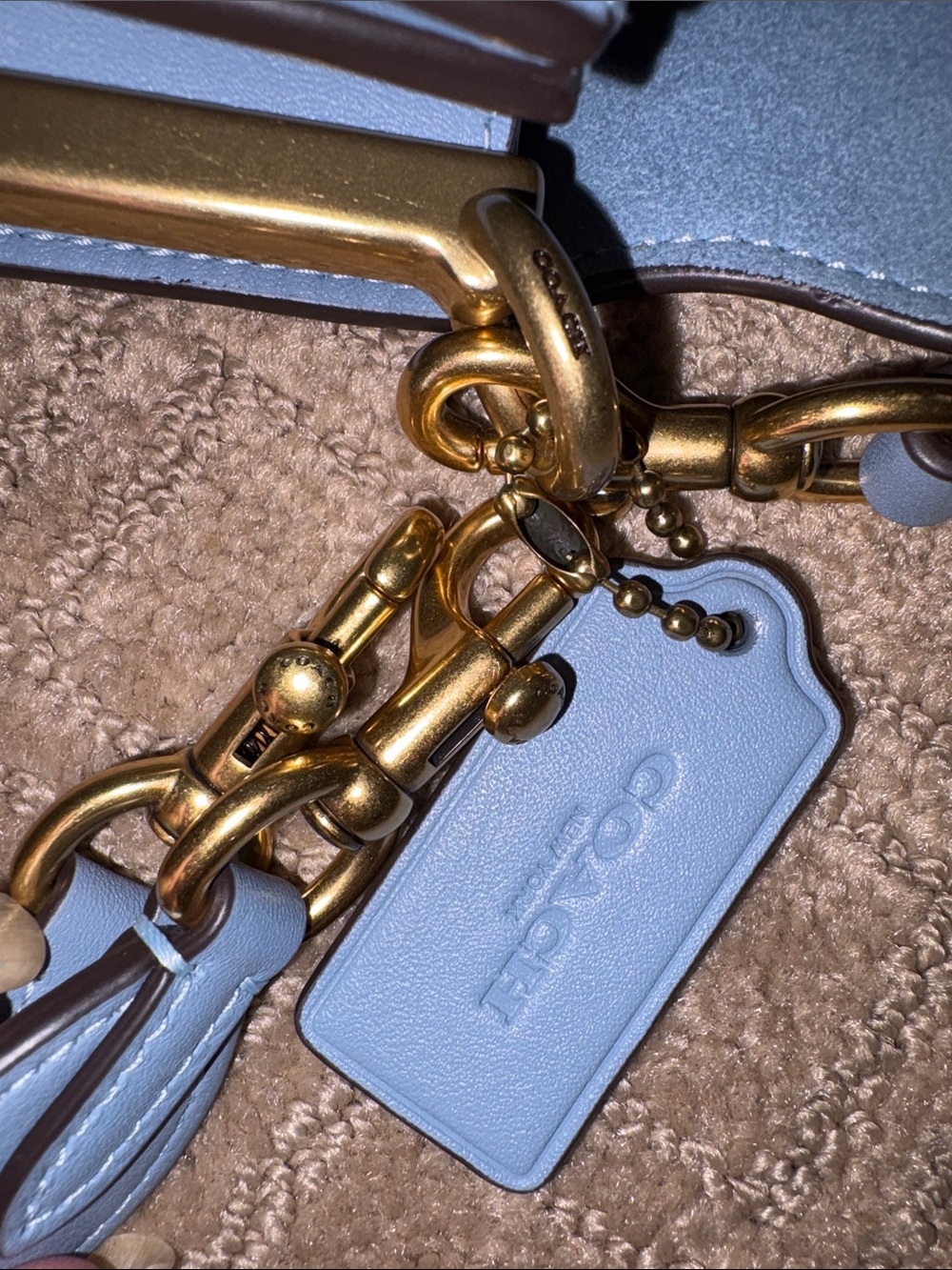 Coach Tabby Shoulder Bag in Bluebell with matching Coach Essential wallet - Picture 9 of 16
